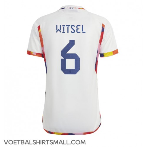België Axel Witsel #6 Voetbalkleding Uitshirt WK 2022 Korte Mouwen